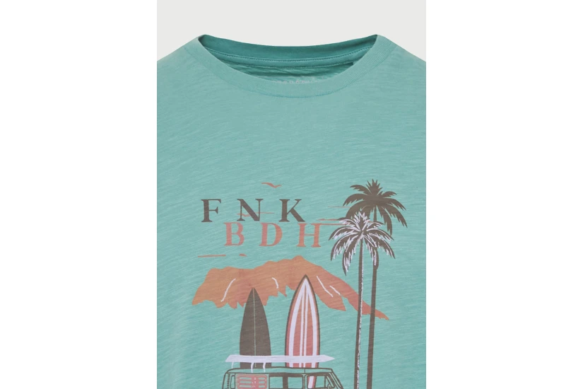 Funky Buddha Ανδρικό Κοντομάνικο T-Shirt Πράσινο