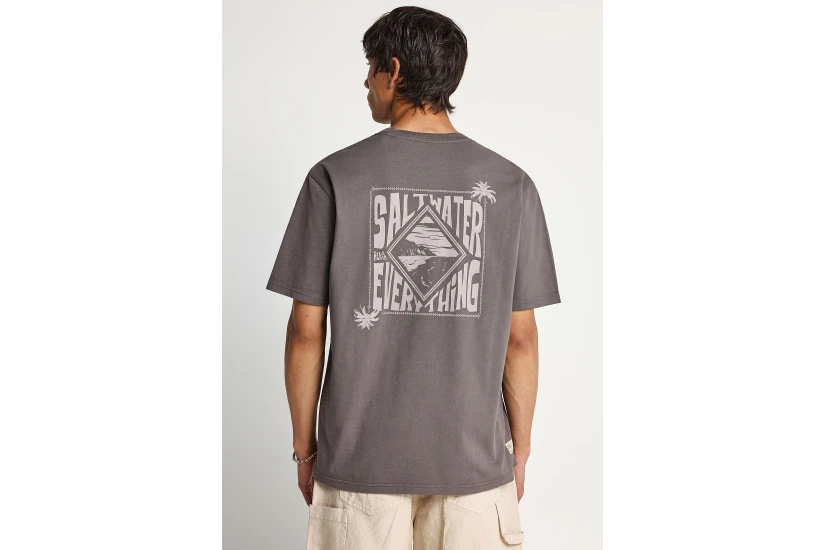 Funky Buddha Ανδρικό Κοντομάνικο T-Shirt Καφέ