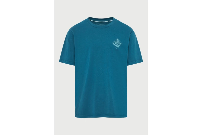 Funky Buddha Ανδρικό Κοντομάνικο T-Shirt Πετρόλ