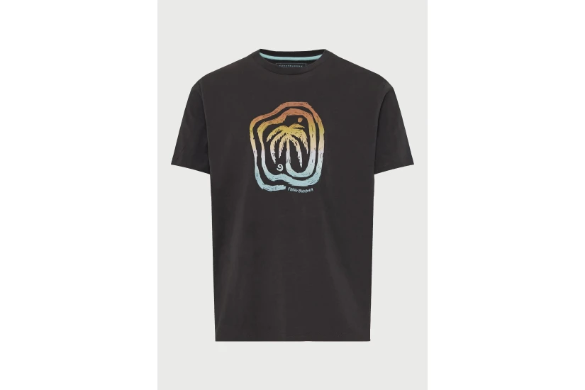 Funky Buddha Ανδρικό Κοντομάνικο T-Shirt Ανθρακί