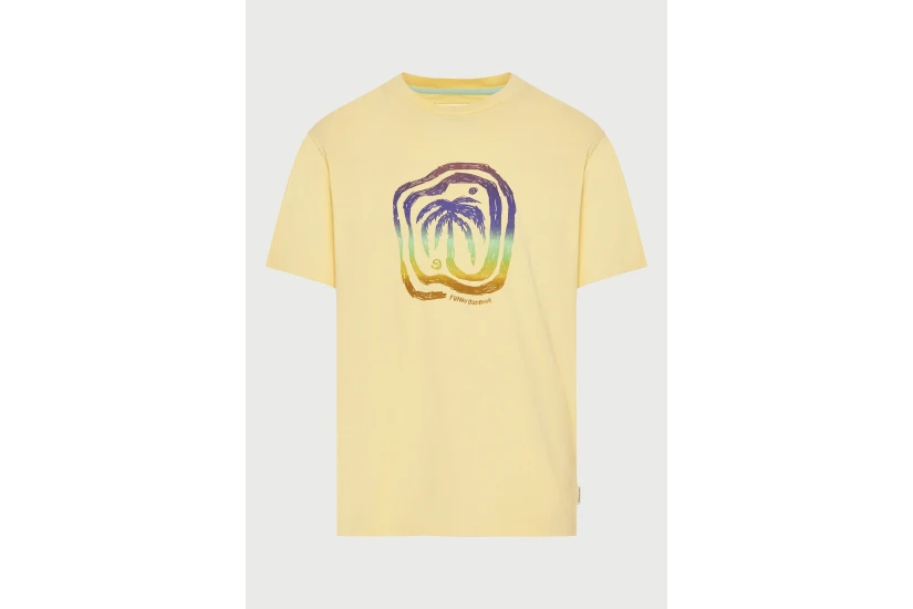 Funky Buddha Ανδρικό Κοντομάνικο T-Shirt Κίτρινο