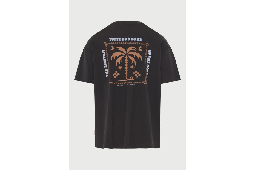 Funky Buddha Ανδρικό Κοντομάνικο T-Shirt Ανθρακί