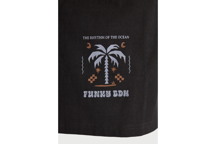 Funky Buddha Ανδρικό Κοντομάνικο T-Shirt Ανθρακί