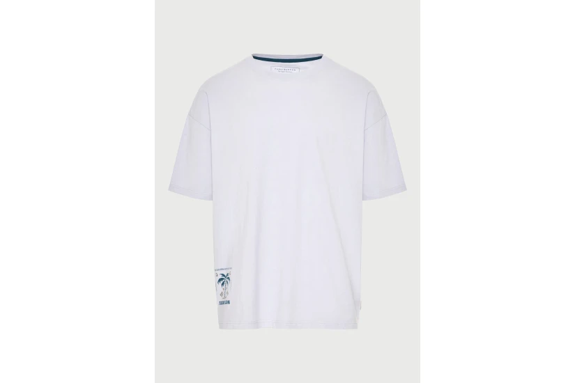 Funky Buddha Ανδρικό Κοντομάνικο T-Shirt Λιλά