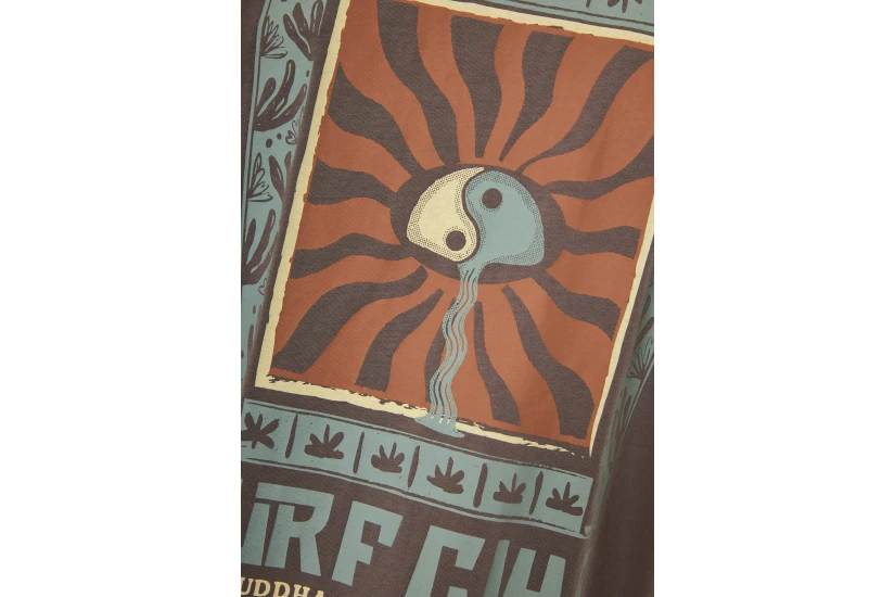 Funky Buddha Ανδρική Αμάνικη Μπλούζα Καφέ