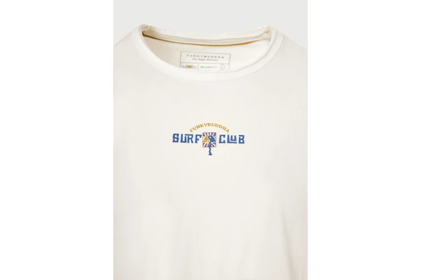 Funky Buddha Ανδρικό Αμάνικο T-Shirt Λευκό
