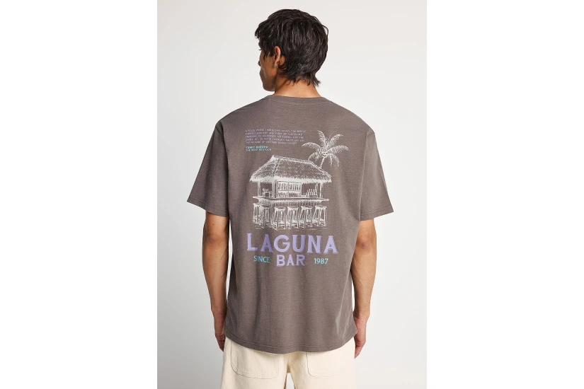 Funky Buddha Ανδρικό Κοντομάνικο T-Shirt Καφέ