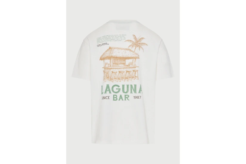 Funky Buddha Ανδρικό Κοντομάνικο T-Shirt Λευκό