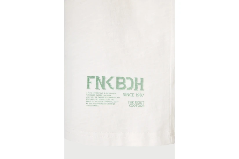 Funky Buddha Ανδρικό Κοντομάνικο T-Shirt Λευκό