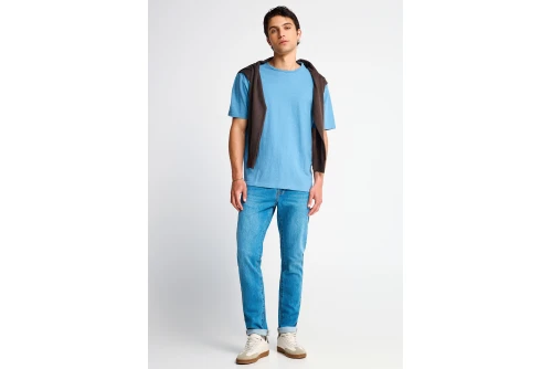 Funky Buddha Ανδρική Μπλούζα Κοντό Μανίκι Basic (FBM013-310-04-BLUE-HEAVEN)
