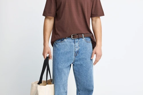 Funky Buddha Ανδρική Μπλούζα Κοντό Μανίκι Basic (FBM013-310-04-BRUNETTE)