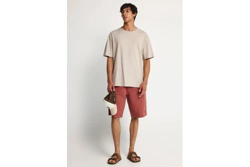 Funky Buddha Ανδρική Μπλούζα Κοντό Μανίκι Basic (FBM013-310-04-FOG)