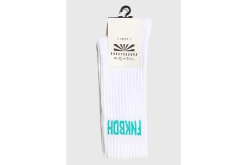 Funky Buddha Κάλτσες Ψηλές 1 Ζευγάρι (FBM013-314-10-OFF-WHITE)