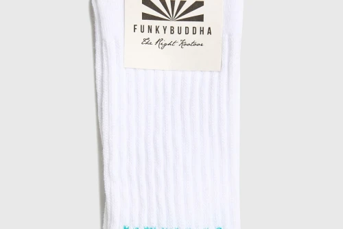 Funky Buddha Κάλτσες Ψηλές 1 Ζευγάρι (FBM013-314-10-OFF-WHITE)