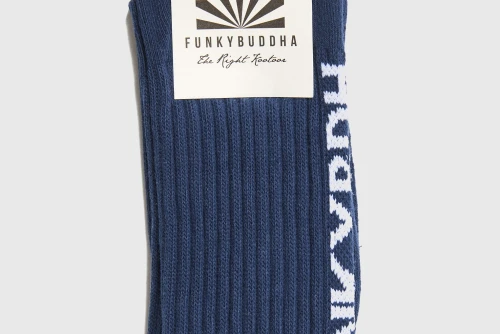 Funky Buddha Κάλτσες Ψηλές 1 Ζευγάρι (FBM013-315-10-MIDNIGHT-BLUE)