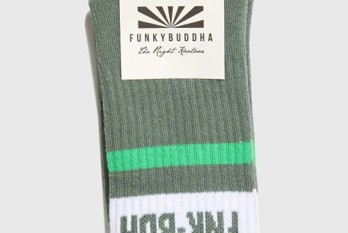 Funky Buddha Κάλτσες Ψηλές 1 Ζευγάρι (FBM013-316-10-BISTROT-GREEN)