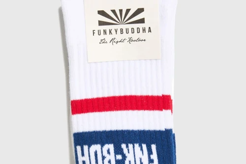 Funky Buddha Κάλτσες Ψηλές 1 Ζευγάρι (FBM013-316-10-OFF-WHITE)