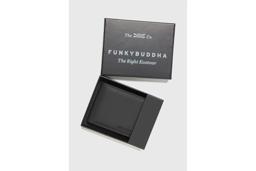 Funky Buddha Ανδρικό Πορτοφόλι Μαύρο