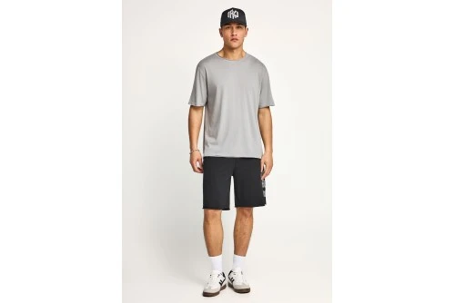 Funky Buddha Ανδρική Μπλούζα Κοντό Μανίκι Basic (FBM013-348-04-GREY)