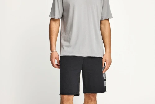 Funky Buddha Ανδρική Μπλούζα Κοντό Μανίκι Basic (FBM013-348-04-GREY)