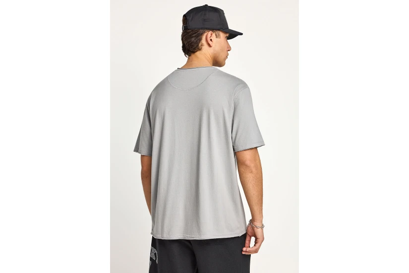 Funky Buddha The Essentials Ανδρικό Κοντομάνικο T-Shirt Γκρι