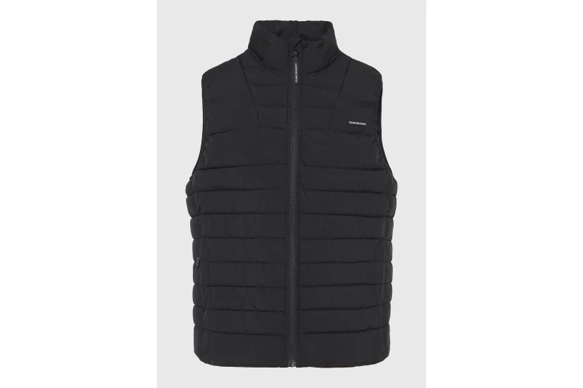 Funky Buddha Ανδρικό Αμάνικο Μπουφάν Puffer Μαύρο