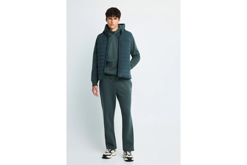 Funky Buddha Ανδρικό Αμάνικο Μπουφάν Puffer Πράσινο