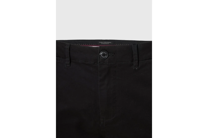Funky Buddha Ανδρικό Παντελόνι Chino Μαύρο