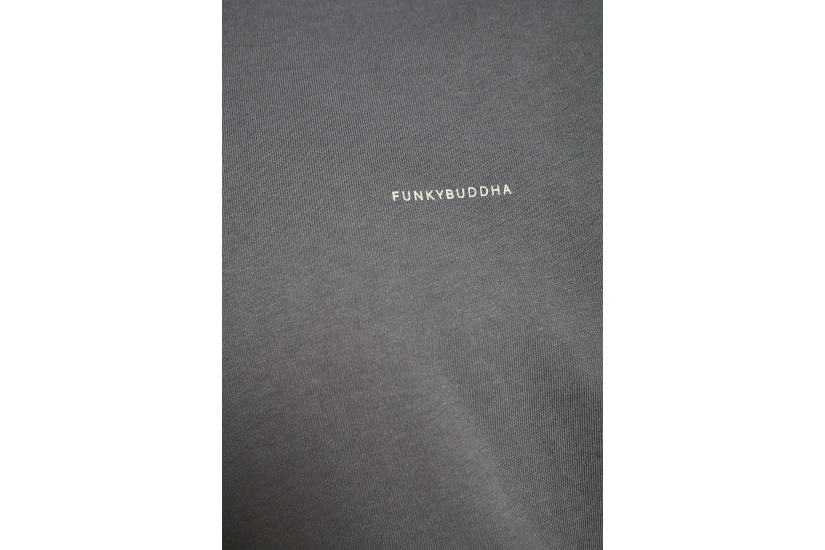 Funky Buddha Ανδρικό Κοντομάνικο T-Shirt Γκρι