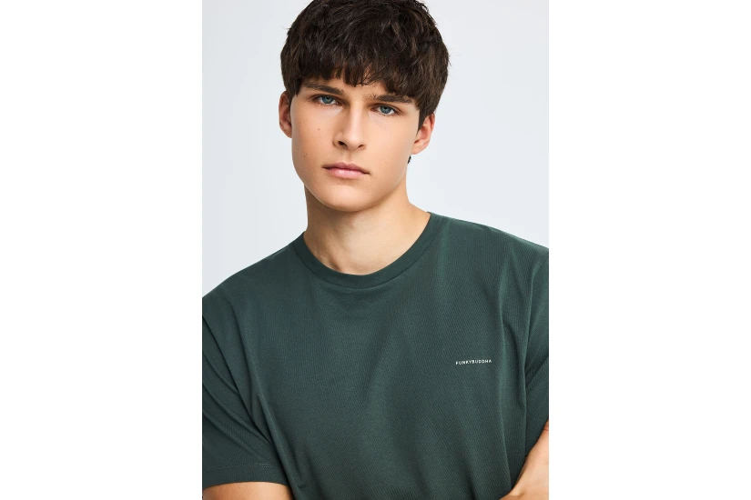 Funky Buddha Ανδρικό Κοντομάνικο T-Shirt Πράσινο