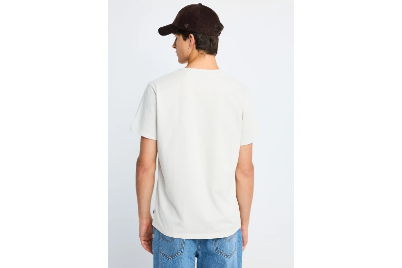 Funky Buddha Ανδρική Μπλούζα Με Κοντό Μανίκι Basic (FBM014-001-04-MIST)
