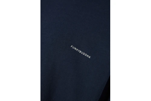 Funky Buddha Ανδρική Μπλούζα Με Κοντό Μανίκι Basic (FBM014-001-04-NAVY)