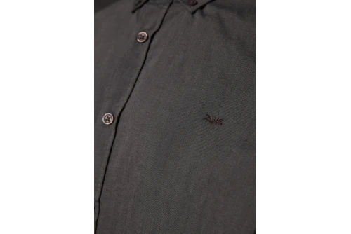 Funky Buddha Button-Down Πουκάμισο Μακρυμάνικο Ανδρικό (FBM014-001-05-MOON-MIST-MEL)