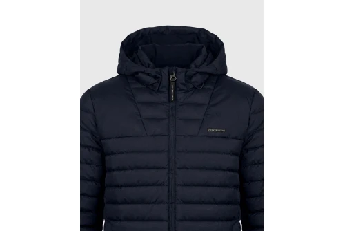 Funky Buddha Hooded Quilted Μπουφάν Puffer Ανδρικό (FBM014-002-01-NAVY)