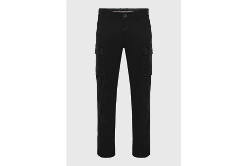 Funky Buddha Ανδρικό Παντελόνι Cargo (FBM014-002-02-BLACK)