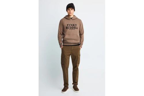 Funky Buddha Ανδρικό Παντελόνι Cargo (FBM014-002-02-WOOD)