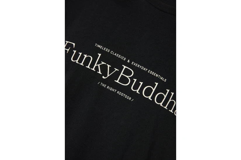 Funky Buddha Ανδρικό Κοντομάνικο T-Shirt Μαύρο