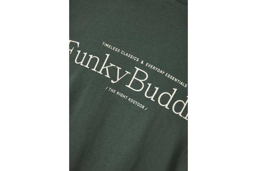 Funky Buddha Ανδρικό Κοντομάνικο T-Shirt Κυπαρισσί