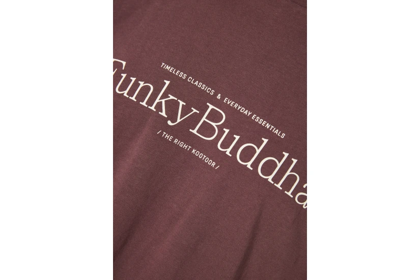 Funky Buddha Ανδρική Μπλούζα Με Κοντό Μανίκι Με Τύπωμα (FBM014-002-04-SHADOW-MAUVE)
