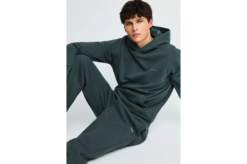 Funky Buddha Ανδρικό Φούτερ Με Κουκούλα (FBM014-002-06-GREEN-STORM)