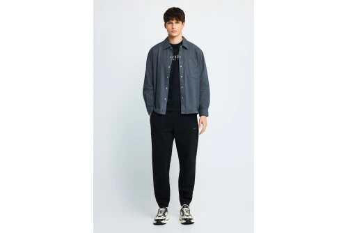 Funky Buddha Ανδρική Μπλούζα Με Μακρύ Μανίκι (FBM014-002-07-BLACK)