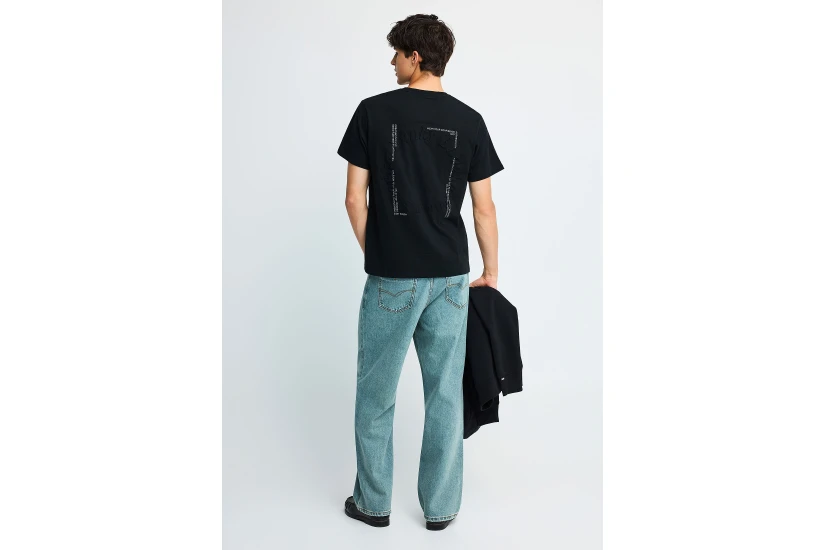 Funky Buddha Ανδρικό Κοντομάνικο T-Shirt Μαύρο