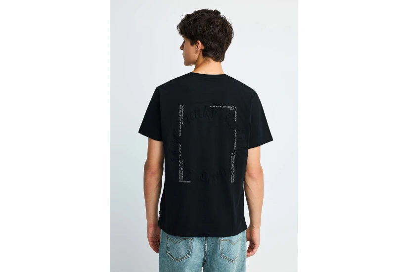 Funky Buddha Ανδρικό Κοντομάνικο T-Shirt Μαύρο