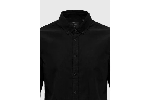 Funky Buddha Ανδρικό Πουκάμισο Basic (FBM014-003-05-BLACK)