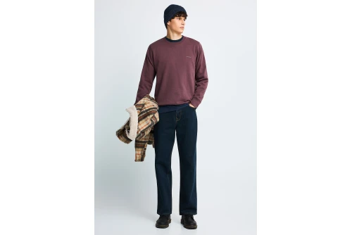 Funky Buddha Ανδρικό Φούτερ Με Λαιμόκοψη (FBM014-003-06-SHADOW-MAUVE)