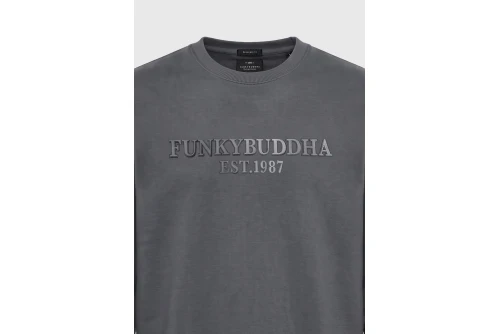 Funky Buddha Ανδρικό Φούτερ Με Λαιμόκοψη (FBM014-004-06-ELEPHANT)