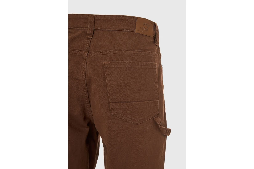 Funky Buddha Ανδρικό Παντελόνι Casual (FBM014-006-02-BROWN)
