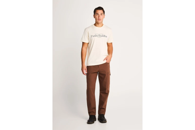 Funky Buddha Ανδρικό Παντελόνι Casual (FBM014-006-02-BROWN)