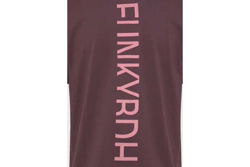 Funky Buddha Ανδρική Μπλούζα Με Κοντό Μανίκι Και Τύπωμα (FBM014-006-04-SHADOW-MAUVE)