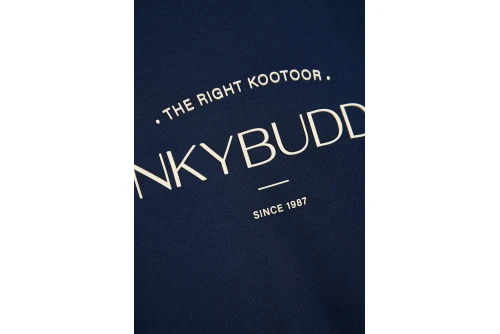 Funky Buddha Ανδρικό Φούτερ Με Λαιμόκοψη (FBM014-006-06-NAVY)